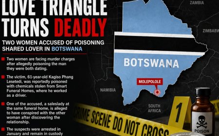 LOVE TRIANGLE TURNS DEADLY IN BOTSWANA: Two Women Accused of Poisoning Shared Lover